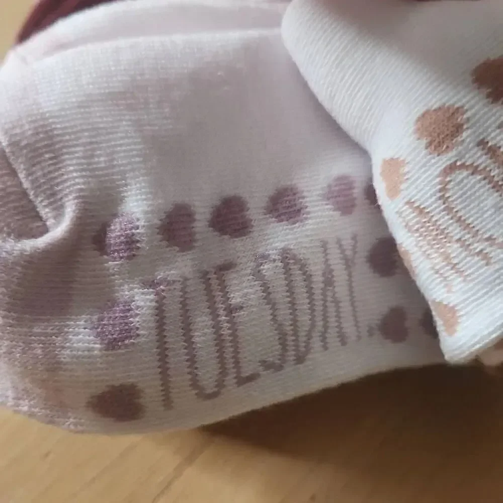 RAE DUNN Little girls 10 pack weekday ankle socks size S/M